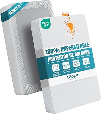 Impermeable Protector colchón 135x190 cm Cubre colchón Corte Ajustado