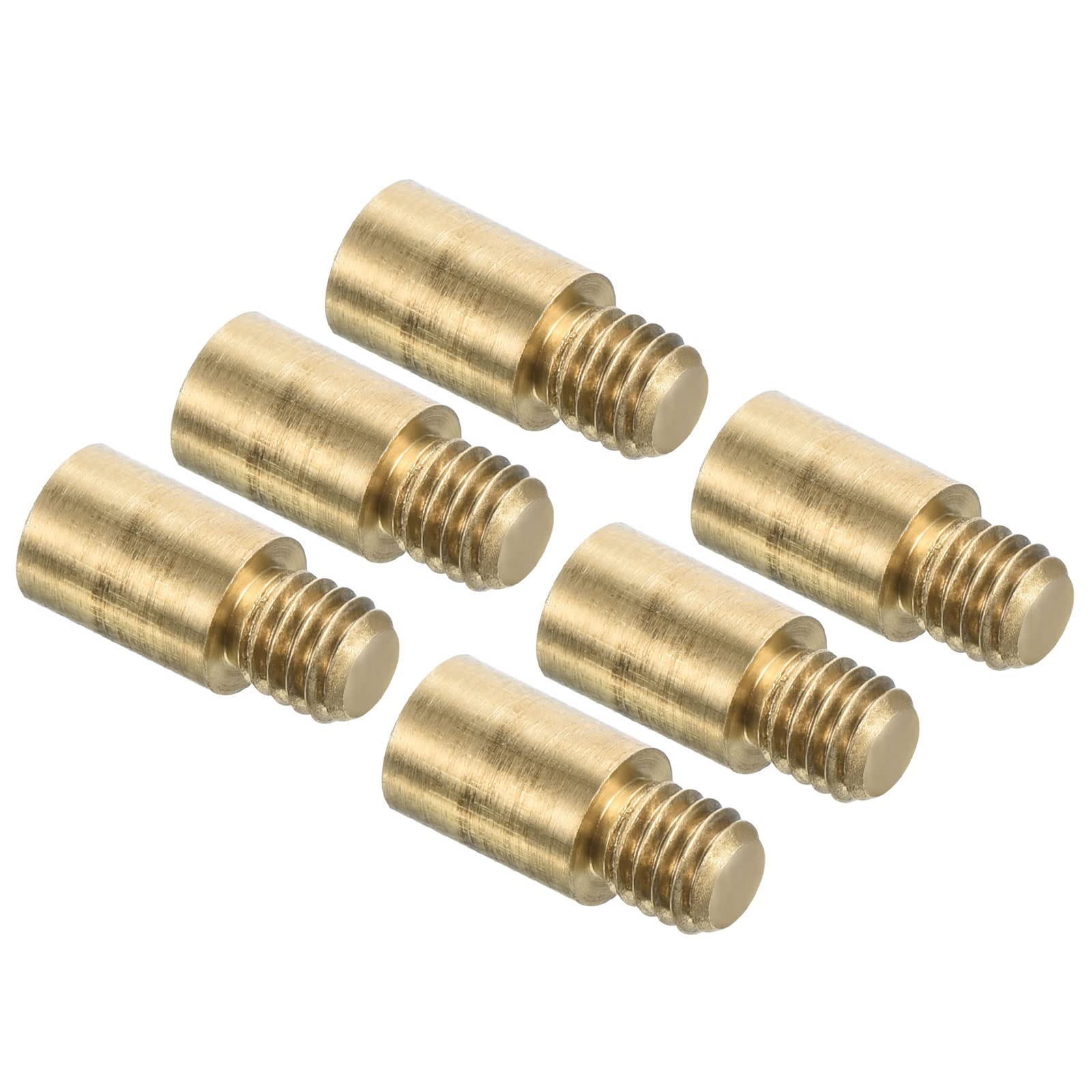 PATIKIL 1.5g Copper Dart Weight Add Accentuator 6 Pcs 8.5mm Length 2BA Thread Darts Weight Adjuster Dart Accessories Gold