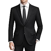 MAGE MALE Mens 2 Piece Suit Slim Fit Solid Wedding Prom Tuxedo Suit with One Button Notch Lapel Blazer and Pants