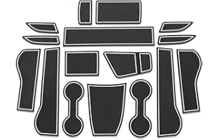 smabee Center Console Liner for 2024 2025 Buick Encore GX Accessories Cup Holder Inserts Door Slot Gate Slot Cup Mat Door Pocket Liners Non-Slip Pad 16PCS (white)