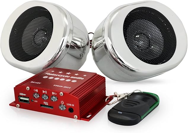 Amazon バイク用 スピーカー 防犯 セキュリティ 警報アラーム w 12v Mp3 Ipod Iphone Usb Microsd バイク用アラーム イモビライザー 車 バイク