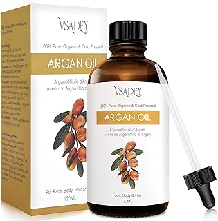 Vsadey Arganöl Pure &amp; Natural 120ml - 100% kalt gepresst Reich an Vitamin E und Antioxidantien, Anti-Aging, veganes Antioxidans, geeignet für Haar, Haut, Körper und Nägel