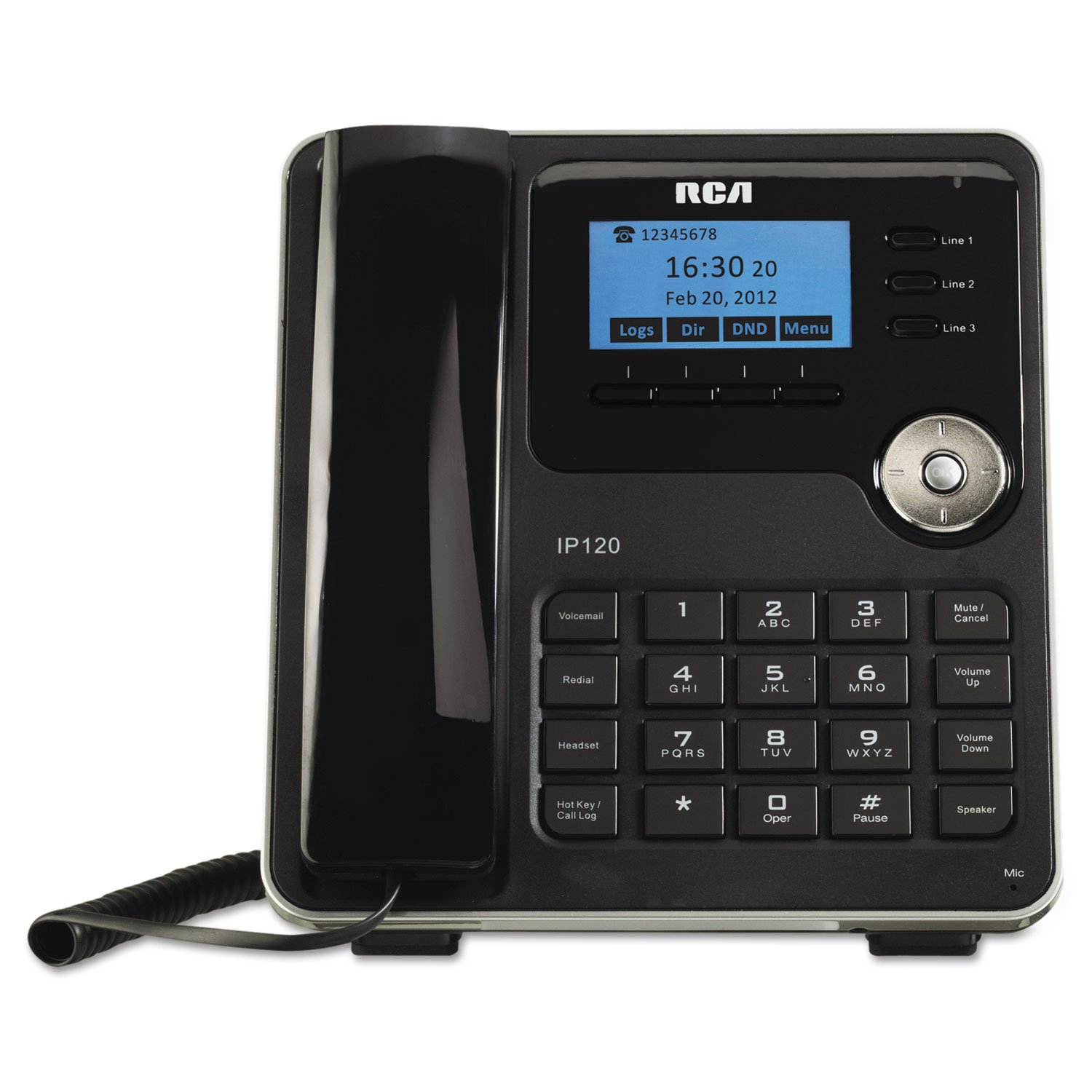 Amazon.com : RCA IP120S IP120S ViSYS Business Class VoIP Corded Three-Line  Phone