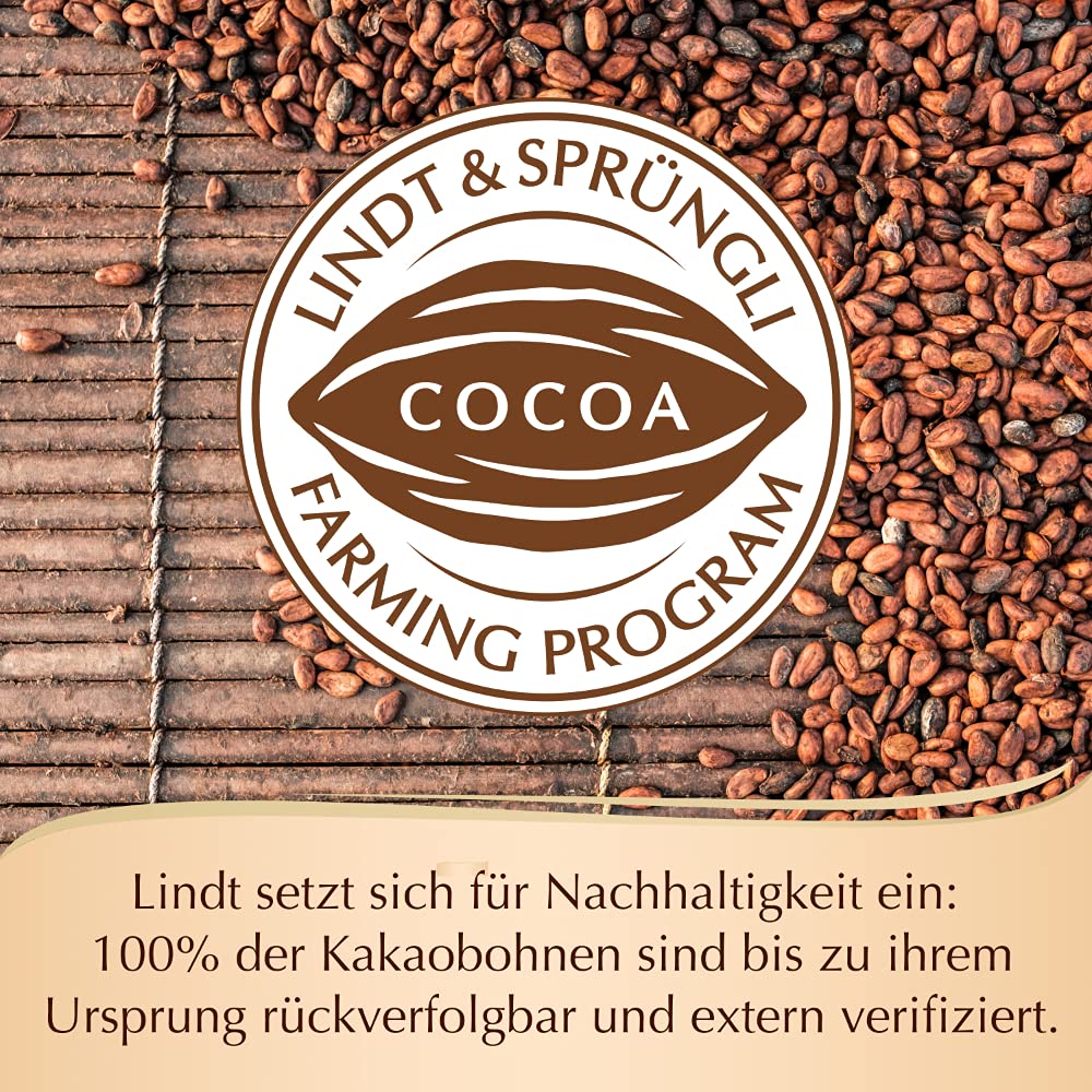 Lindt Schokolade Edel-Marzipan Riegel | 25 x 50g Riegel im Thekendisplay | 1250 g | pures Marzipan umhüllt von dunkler Schokolade | Schokoriegel | Schokoladen-Großpackung | Schokoladengeschenk 6