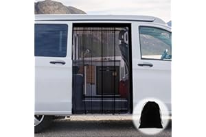 XCBYT Van Bug Screen Car Life Essentials Universal Size Car Window Covers with Magnetic Closure Car Window Screen for Mercedes Metris Ford Transit Connect and Other Camper Van Sliding Doors (Small)