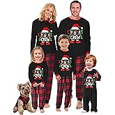 Awoscut Family Christmas Pajamas Matching Pajamas for Family, Xmas PJs Sets Holiday Sleepwear