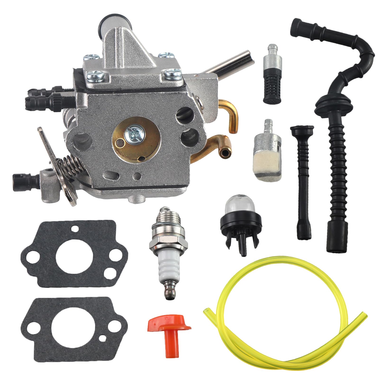 JRL Carburetor for Stihl MS192 MS192T MS192TC Chainsaw for Zama C1Q-S258 Carb Fuel Hose