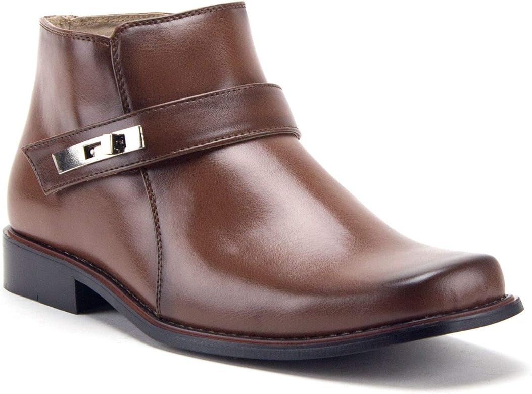 mens square toe casual boots