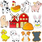 Cute Fridge Magnets for Toddlers 1-3, Large Size Magnets for Kids, Durbale Farm Animals Toddler Magnet Toys, Full Back Magnet