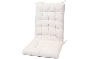 POMIU Rocking Chair Cushion Chair Cushions Chair Pad Chair Pads Sets Indoor Back Seat Cushion Office Chair Desk Chair Dining Chairs Home Kitchen Chair Room (White)