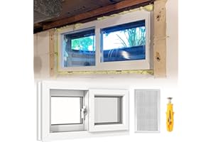 Replacement Basement Window 16 22 24 26 30 31 32 36 40 Inch Shed Window with Tempered Glass, Home Windows Replacment for Chic
