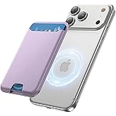 TWZKG for MagSafe Wallet, 3 Cards Holder, Slim Magnetic Phone Wallet for iPhone 17/16/15/14/13/12 Pro Max Plus Air Series,RFID Blocking Vegan Leather,Purple