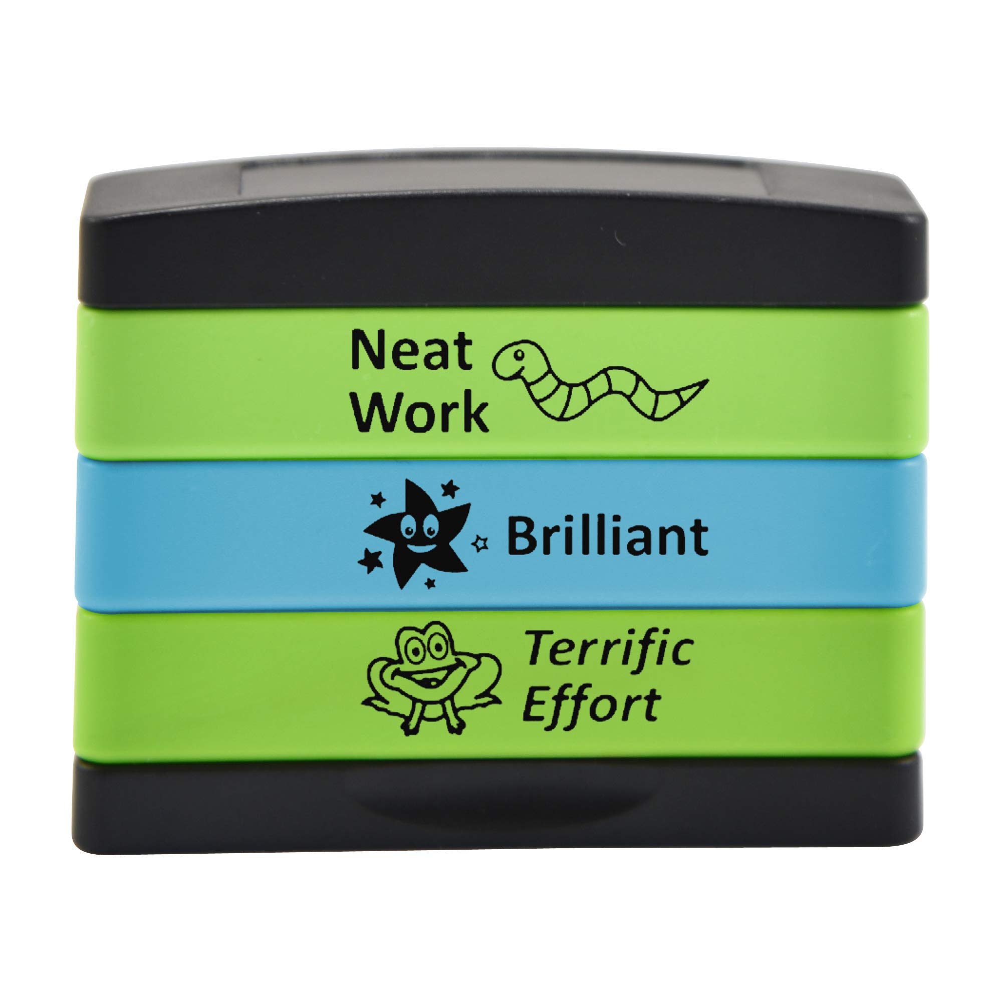 Trodat 3-in-1 Teacher Stamp For Marking Children's Schoolwork And Homework – Version 5, 44mmx13mm