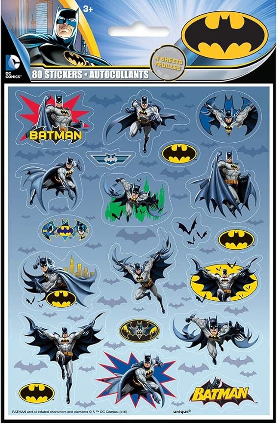 Batman Sticker Sheets, 4ct Toys & Games