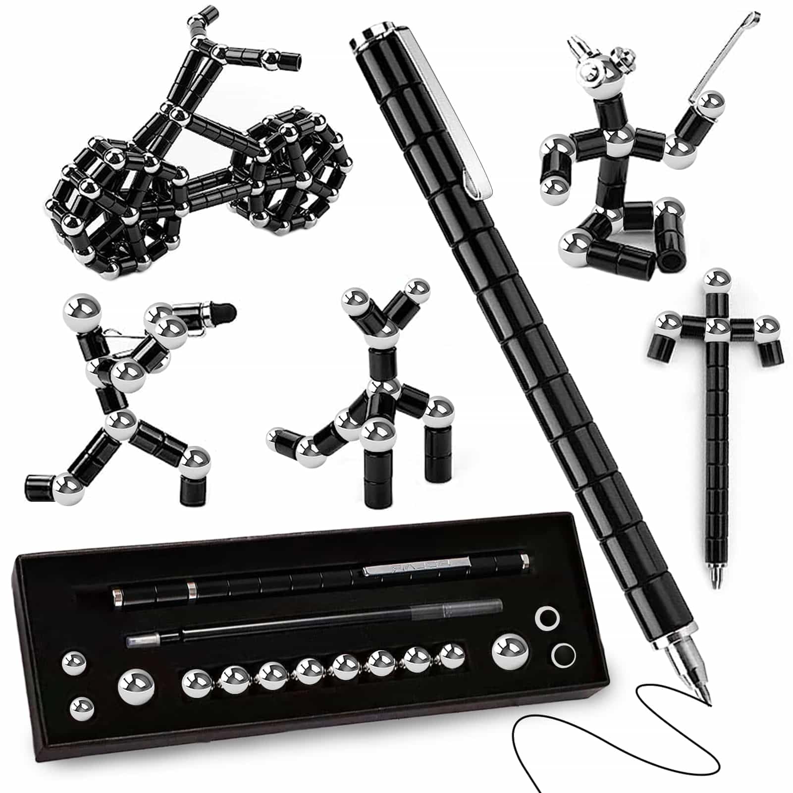 Fidget Pen Gifts For Teenage Girls - Magnetic Toy Cool Gadgets Teen Boys Gift Ideas - Magnet Pen Cool Things For Adults Kids Teens - Best Gift For 10 11 12 13 14 15 Year Old Boy - Novelty Toy For 8-12