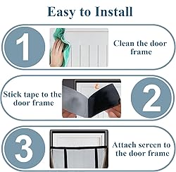 Door Net Screen with Magnet 235x250cm Door Mesh