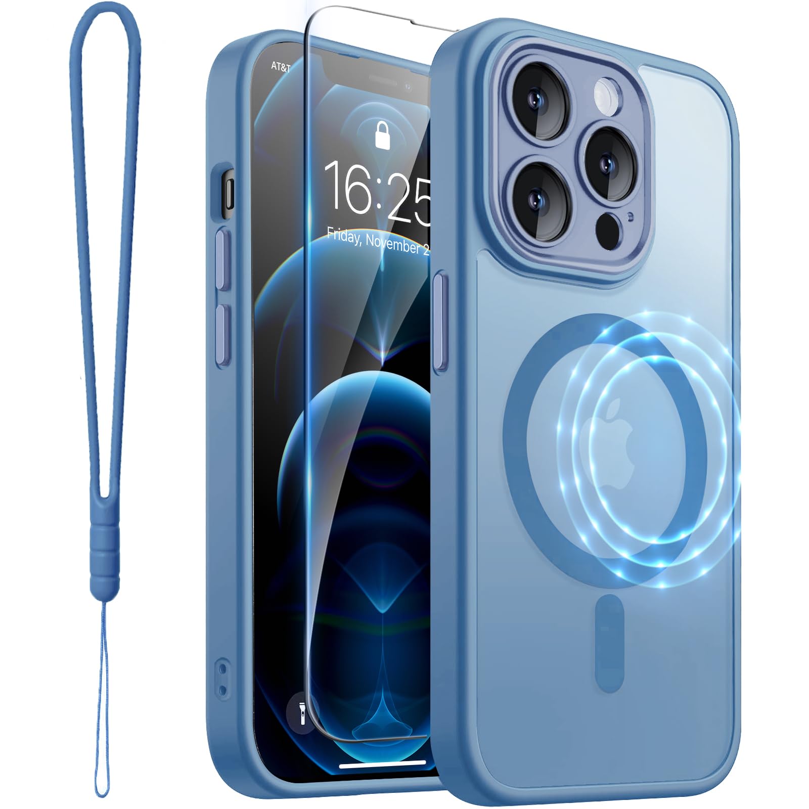 ROYBENS for iPhone 12 Pro-Max Matte Clear Case