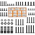 Alrhipvm Universal TV Mounting Hardware Screws Kit with Box - TV Mount Screws Includes M4 M5 M6 M8 Replacement TV Screws, Washers and Spacers, VESA Mount Screws Works with Any TV up to 82inches