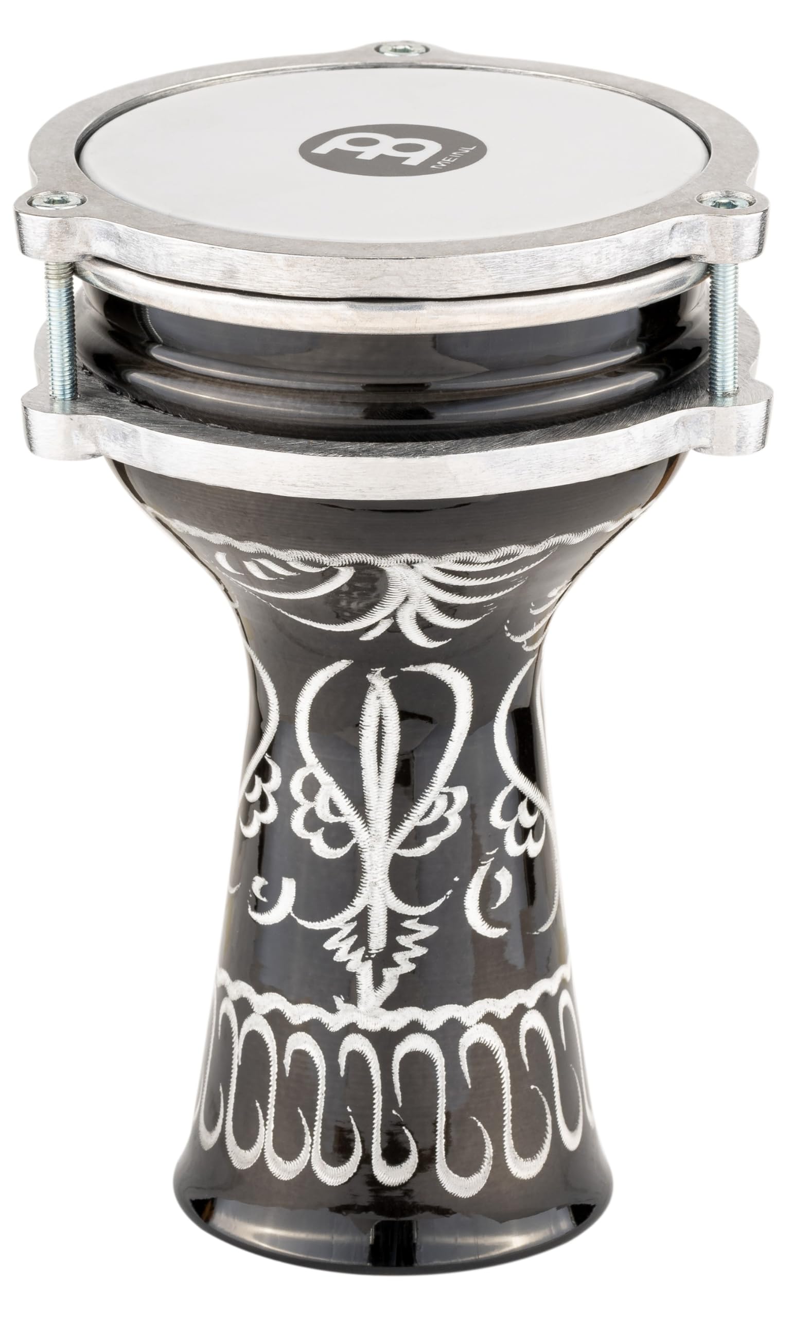 Meinl Percussion Mini Series Darbuka - Mini Handdrum - Hand Engraved Shell - Diameter 4.25 Inches - Aluminum, Multicoloured (HE-052)