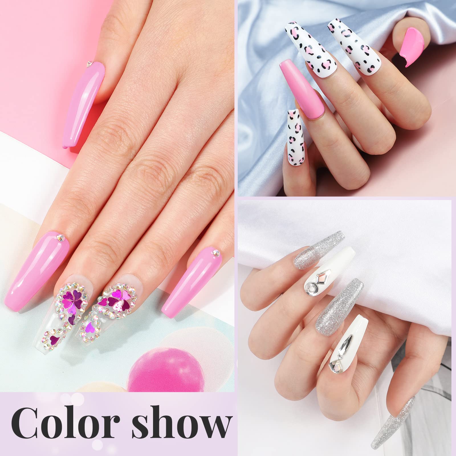 COSCELIA 53pcs Gel Nail Polish Kit with U V light and Drill Starter Kit 35 Colors Gel Nail Polish with 5pcs Top Base Coat Nail Art All Seasons Professional Gel Manicure Kit DIY at Home Gifts for Women - Image 8