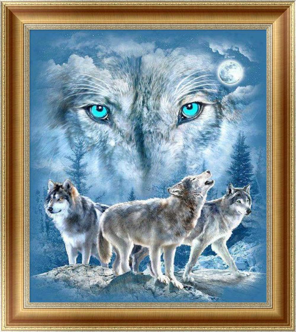 Crafts Full Drill DIY 5D Bear Wolf Diamond Painting Kits Art Embroidery