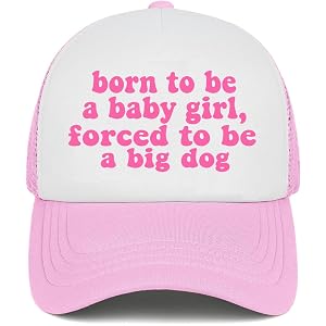 Funny Saying Hats for Women Pink Men Funny Trucker Hat for Women