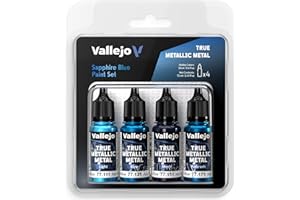 Vallejo True Metallic Metal SET 77256 Sapphire Blue (4x18ml)