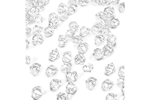 DomeStar 1050PCS Clear Fake Ice, Acrylic Fake Diamonds, Crushed Ice Rocks Clear Vase Fillers Fish Tank Vase Centerpiece Party Table Scatter Decor