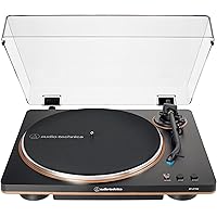 Audio-Technica AT-LP70X-BZ Automatic Turntable with VM95 Series Upgradeable Stylus, Black/Bronze