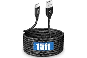 etguuds Long USB C Cable 15ft, 1-Pack, USB 2.0 to USB Type C Cable Fast Charging Nylon Braided Charger Cord for iPhone 16 15 