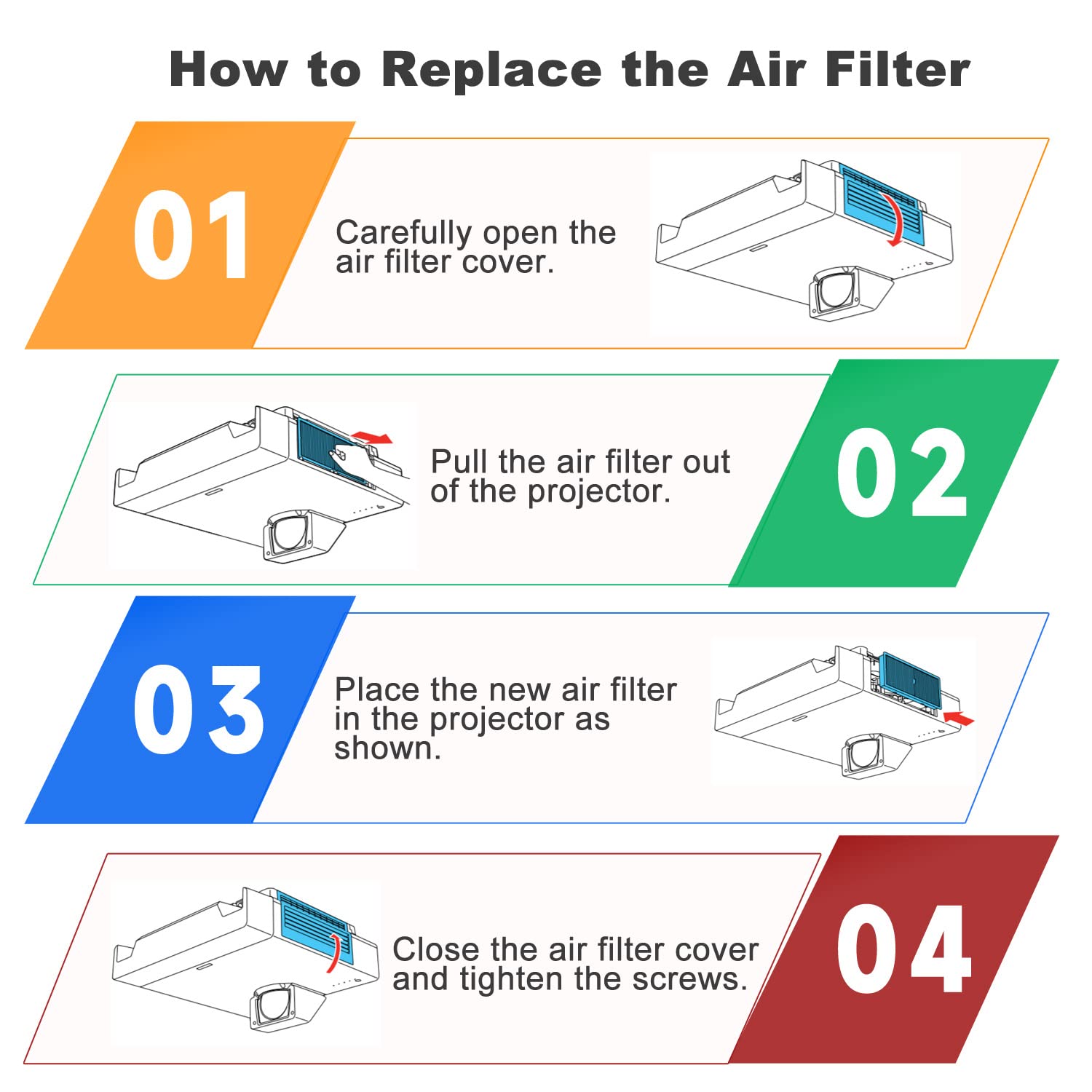 Litance ELPAF56 Projector Air Filter V13H134A56 for