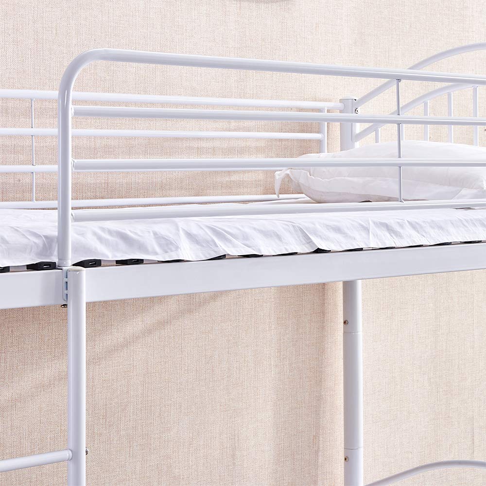 bunk bed with mattress set