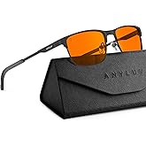 ANYLUV Blue Light Glasses for Men/Women, Lightweight Blue Light Blocking Glasses, Anti-Eye Strain Computer Glasses for Gaming