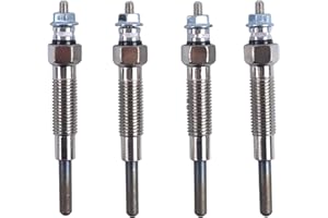 YLQASOON 4Pcs Glow Plugs 32A66-03102 32A66-03101 32A66-03100 Compatible with Mitsubishi S3L S3L2 Engine GX5000 GX510 VG60 VG5