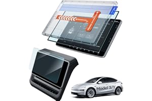 LANTU 2PCS Model Y&3 Screen Protector for Tesla Model Y juniper 2025 2026& Tesla Model 3 Highland 2024-2026 Accessories Navig