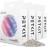 PETKIT Premium 5 in 1 Clumping Cat Litter 28L 4 Packs Low Dust