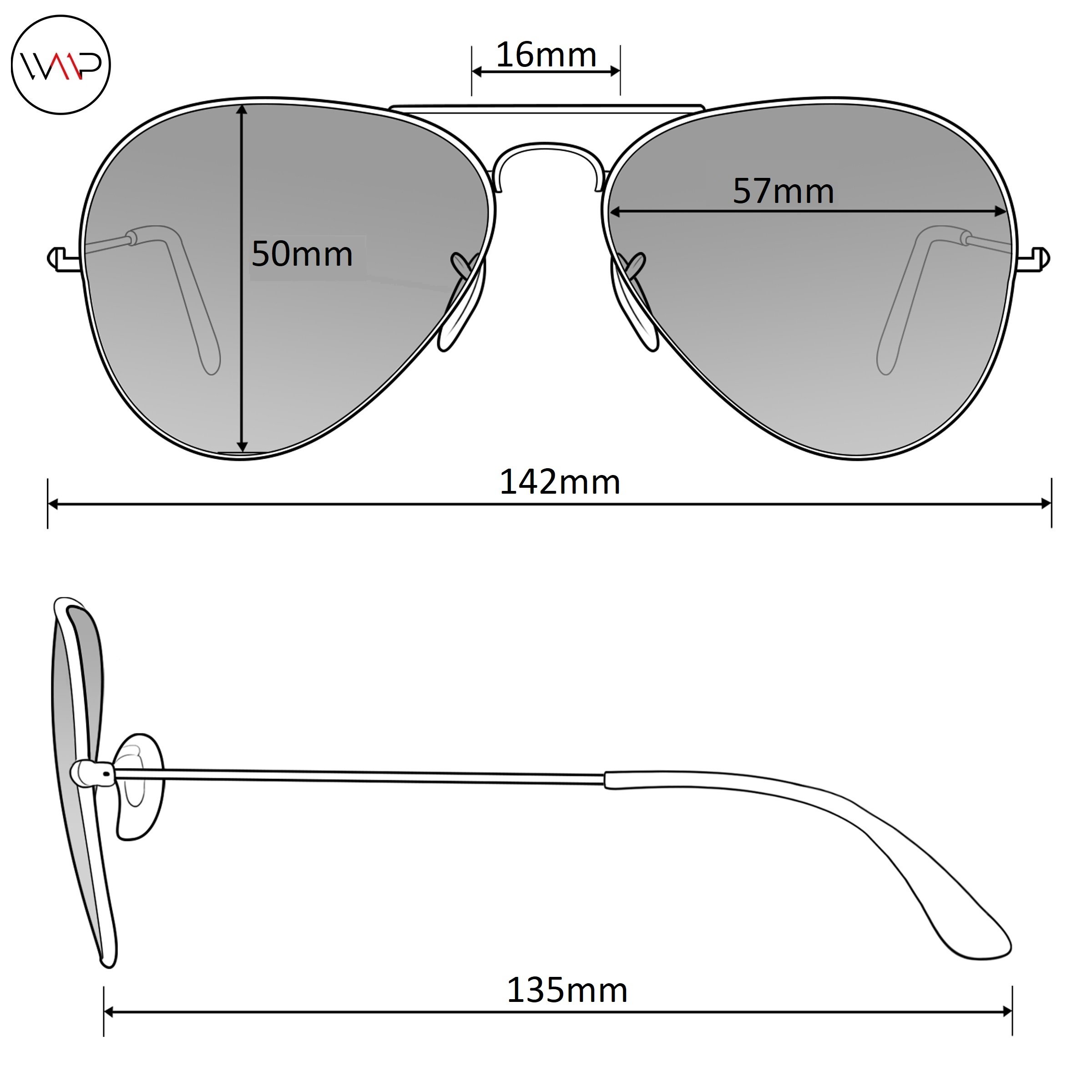 Aviator Full Silver Mirror Metal Frame Sunglasses eBay