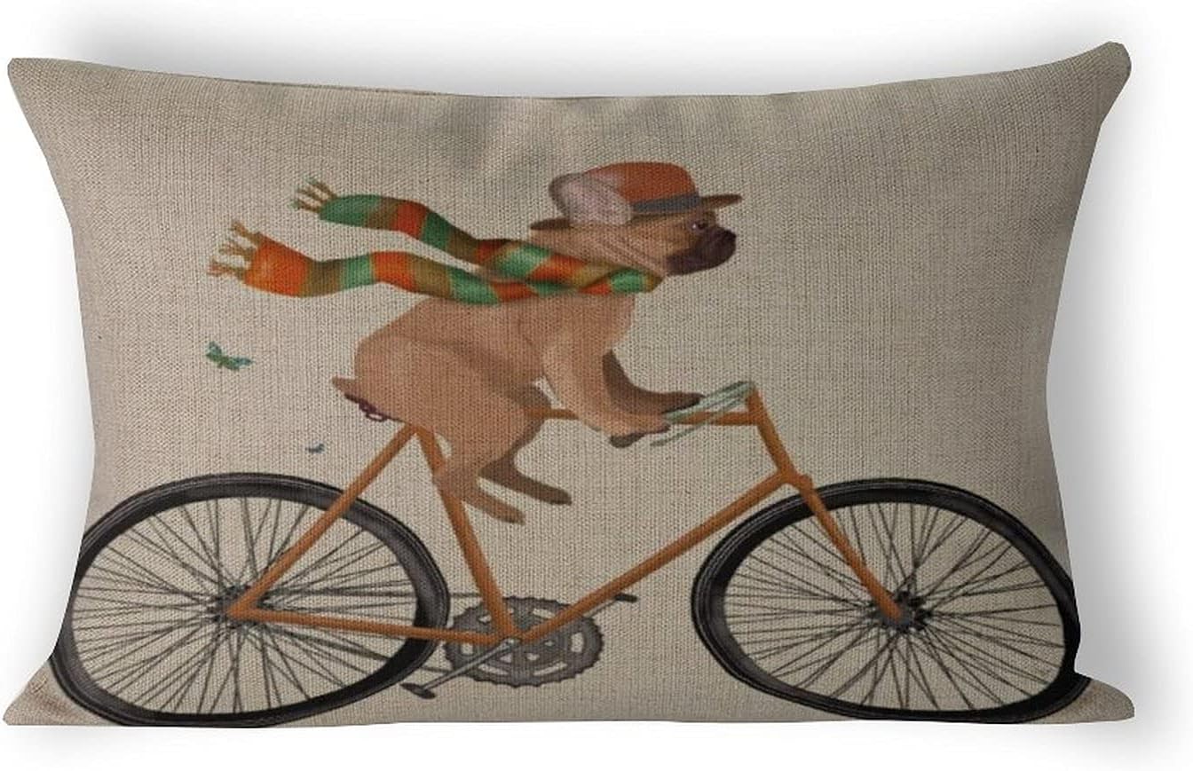By Unbranded French Bulldog Gift Dog Lover GIF Couch Pillows Covers Cushion Case,Bed Chair,Home Decor Lumbar Pillowcase 12×20 inch