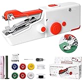 Handheld Sewing Machine, Mini Portable Electric Quick Sew Sewing Machine For Beginners Adults, Easy To Use Suitable for Sewing Fabrics, Clothes, Cutains, Family Travel, DIY
