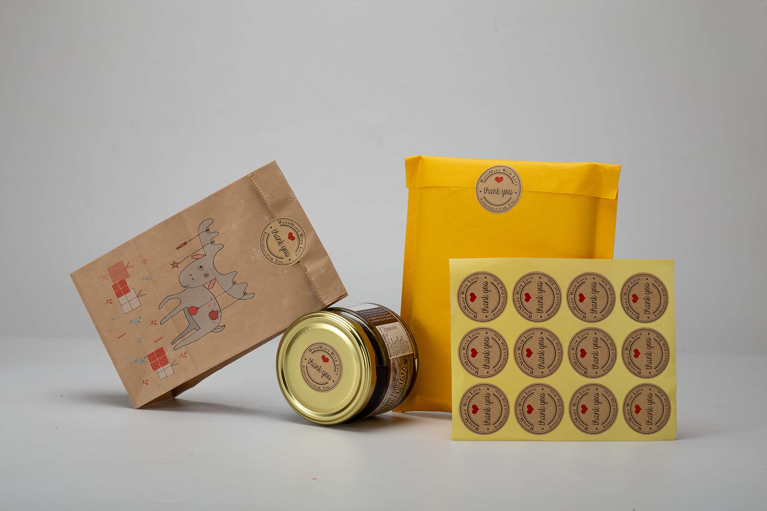 Hosoon Thank You Stickers for Cards Gifts Envelopes Boxes (1000pcs)