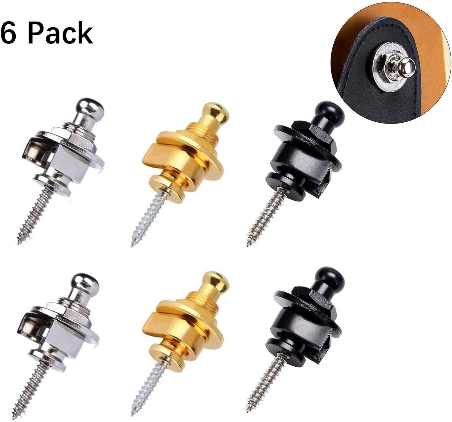 Guitar Strap Locks Guitar Security Locking Strap Button