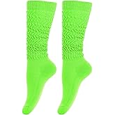 Gvhntk Slouch Socks Women 80s 90s Scrunch Socks Extra Long Slouchy Sock Knee High Sock