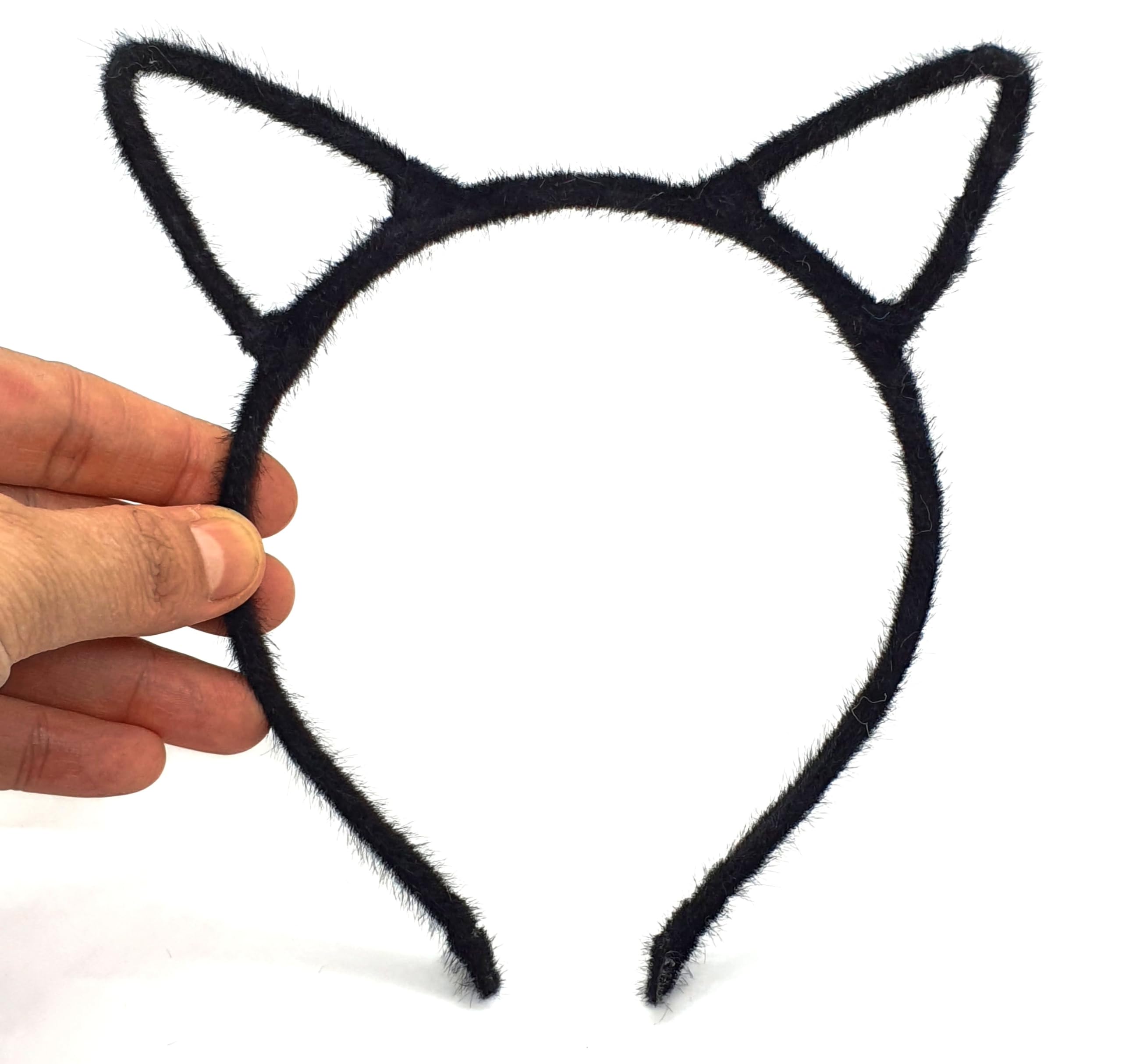 Photo 1 of ***6packwonderCat LONDON Halloween Cat Ears Headband – Halloween Black Cat Ear Headband for Cosplay, Fancy Dress, Masquerade & Party Costumes - Black Cat Headbands