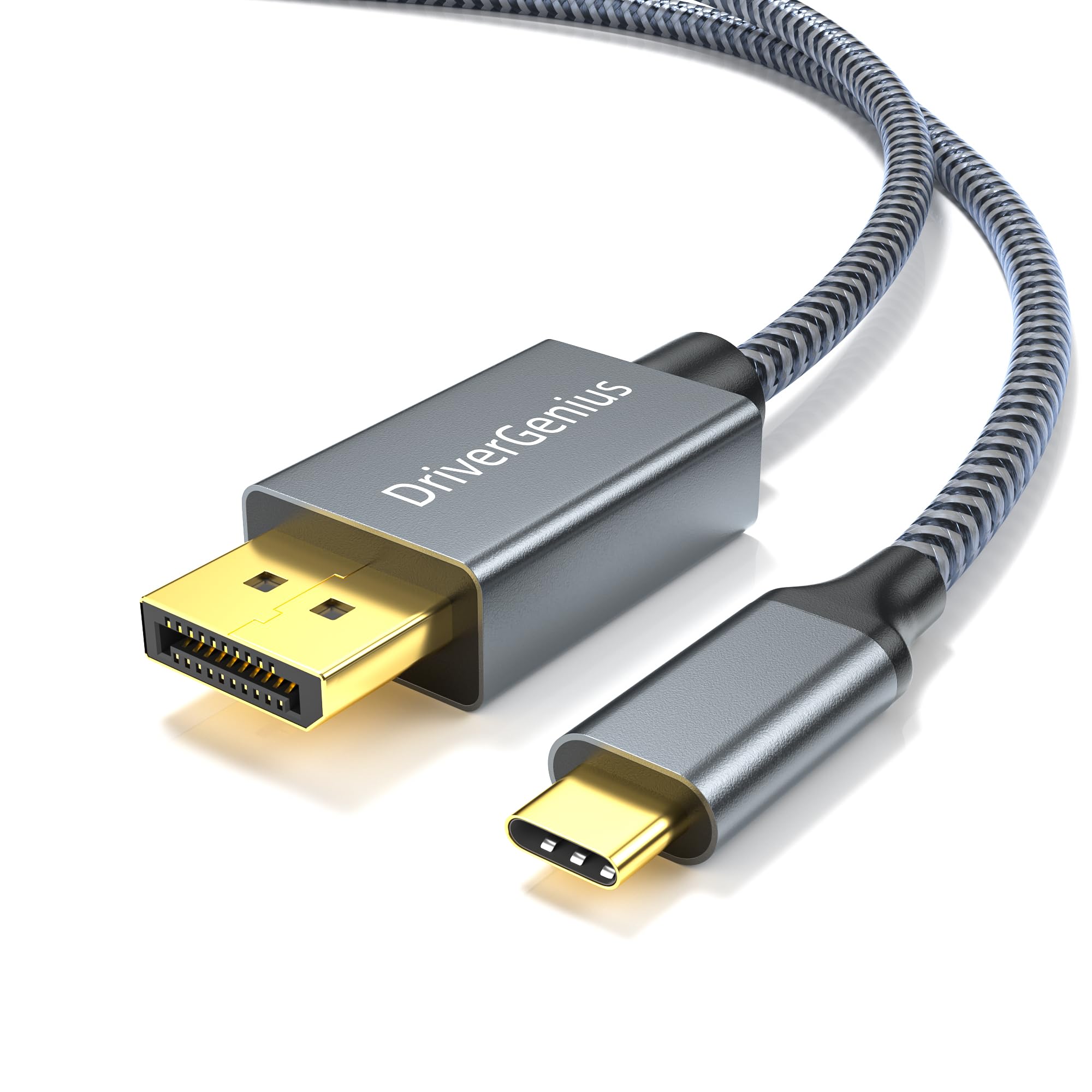 DriverGenius USB-C to DisplayPort 8K Cable 1.8M - 7680x4320 USB Type-C to DP 1.4 Monitor Video Converter [8K@60Hz / 4K@144Hz, HDR] — image 1