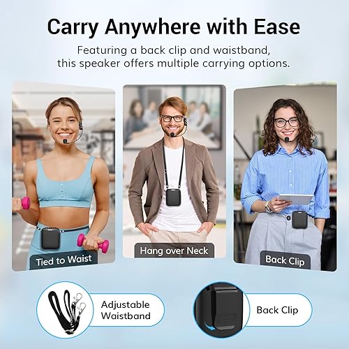 TONOR Voice Amplifier for Teachers, 15W Bluetooth Voice Amplifier