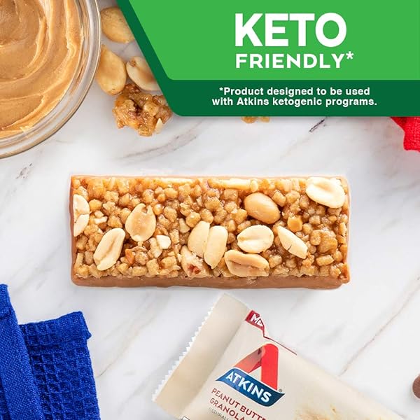 ATKINS PEANUT BUTTER GRANOLA PROTEIN MEAL BAR, 1.69 OZ, 5 CT