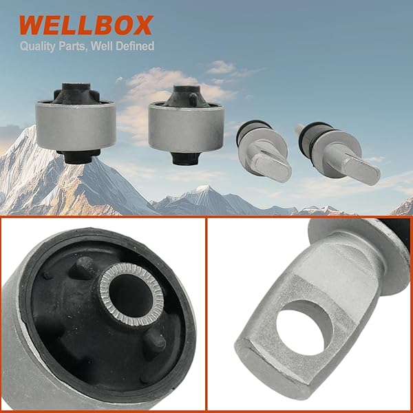 WELLBOX 4PCS SUSPENSION CONTROL ARM BUSHING KIT K90041 COMPATIBLE WITH TOYOTA AVALON 1995-2004 CAMRY 1992-2001 SIENNA XLE 2001-2003 LEXUS ES300 1992-2001 FRONT LOWER POSITION OE 48655-07010