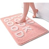QJHOMO You Look Good Bath Mat Cute Pink Bathroom Rugs Funny Bath Rug, Non Slip Floor Mat Cool Home Decor, Soft Microfiber Bat