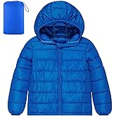Lovekider Boys Winter Coat 4-16 Years Lightweight Puffer Jacket Kids Hooded Packable Down-alternative Outerwear