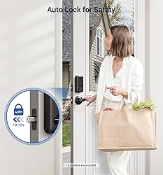 Veise Fingerprint Door Lock with 2 Lever Handles